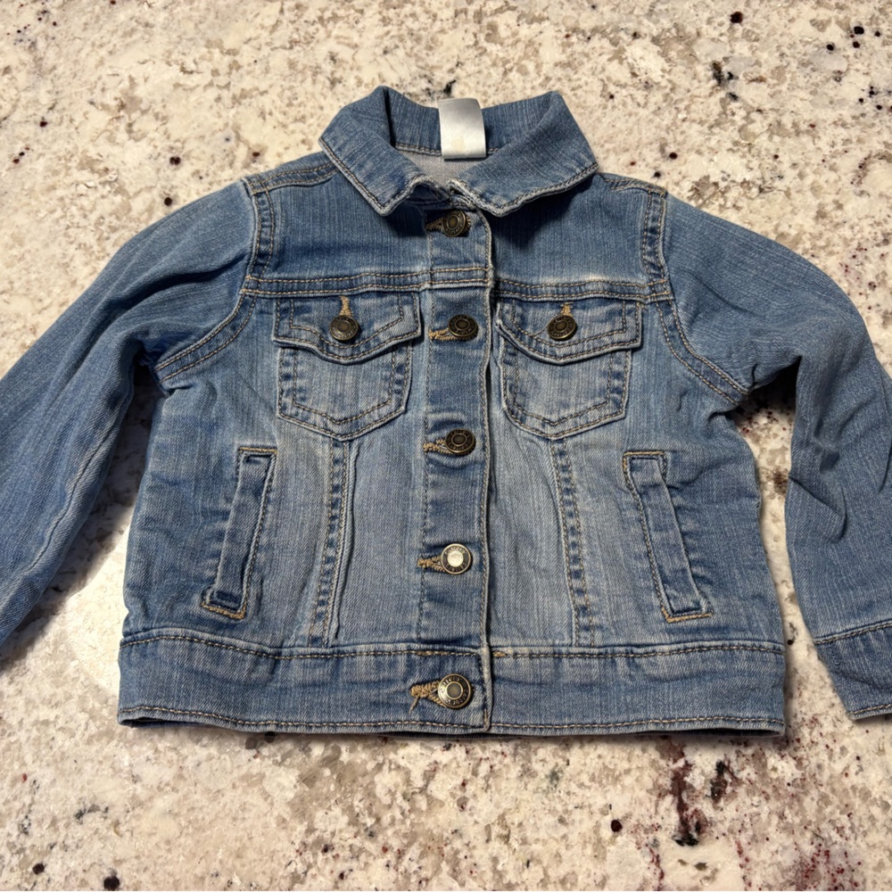 Carter's Light Blue Denim Jacket for Girls 2T